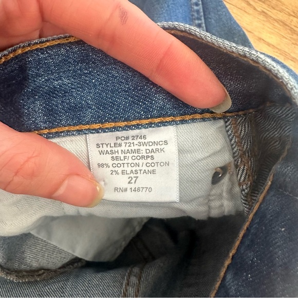 Re/Done Originals Mid Rise Straight Leg Jeans Medium Wash Size 27 Made in USA - Picture 7 of 13